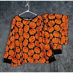 Hyde And Eek Halloween Pajama Set Women 4XL Plus Size Jack O Lantern